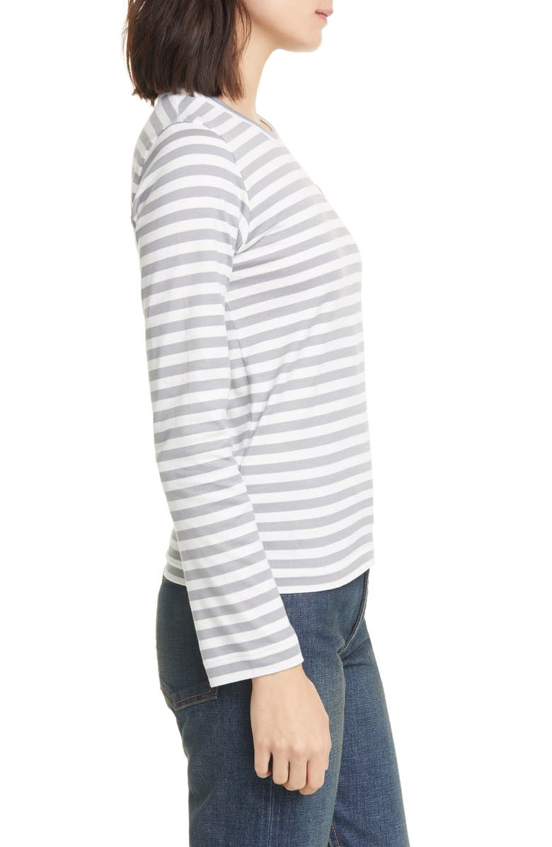 Comme des Garçons PLAY Stripe Cotton Tee, Alternate, color,