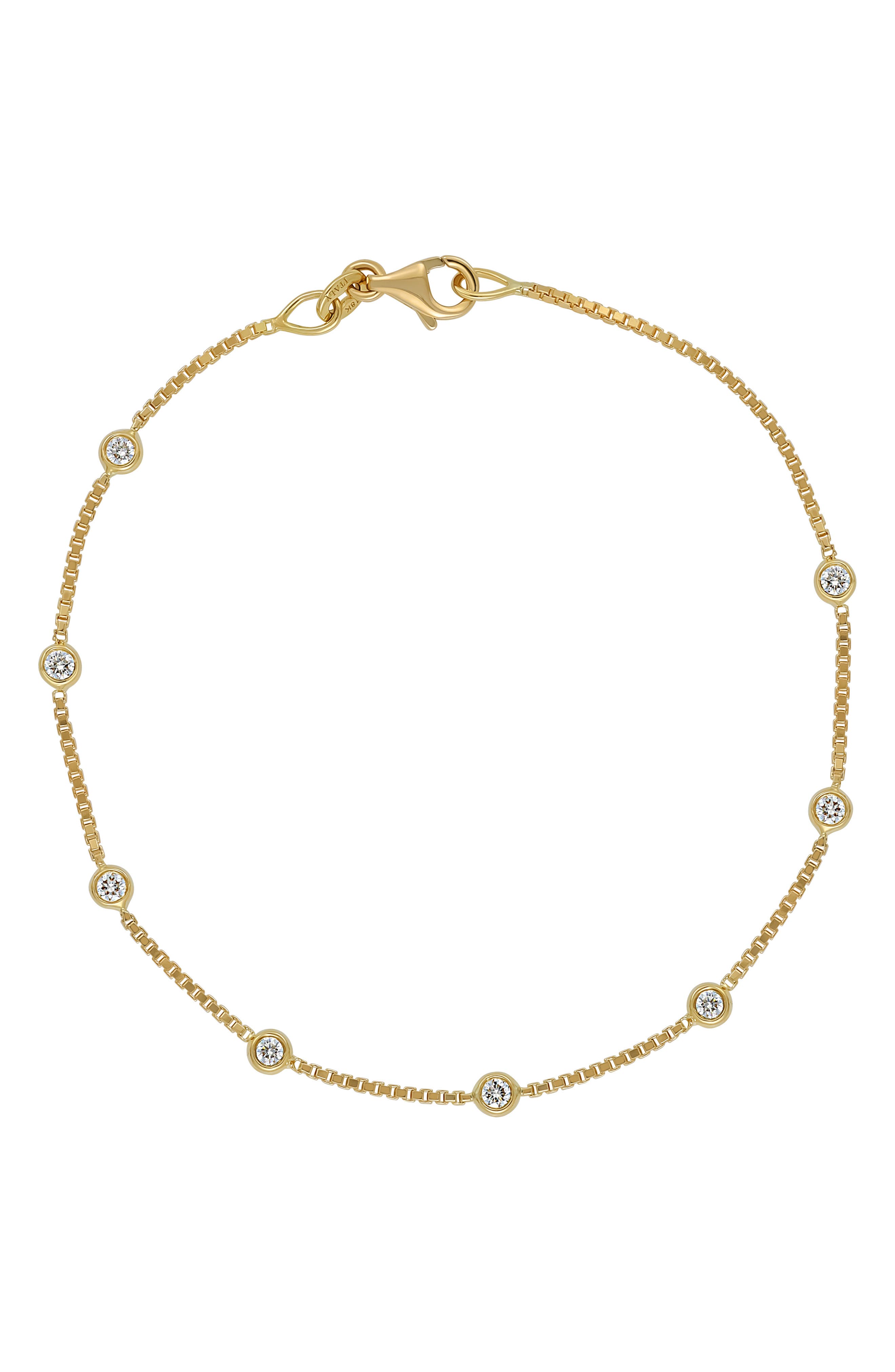 Bony Levy Monaco 18K Yellow Gold Diamond Line Bracelet