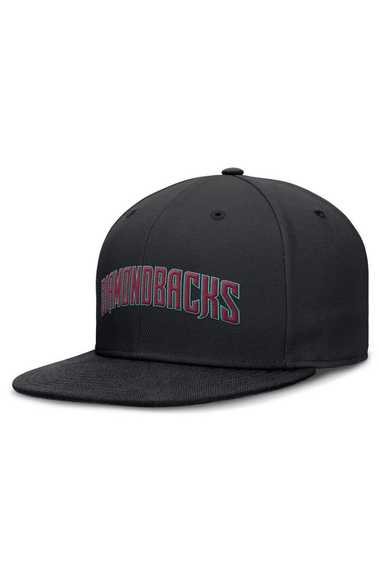 Men's Nike Black Arizona Diamondbacks True Performance Fitted Hat, Main, color, Black