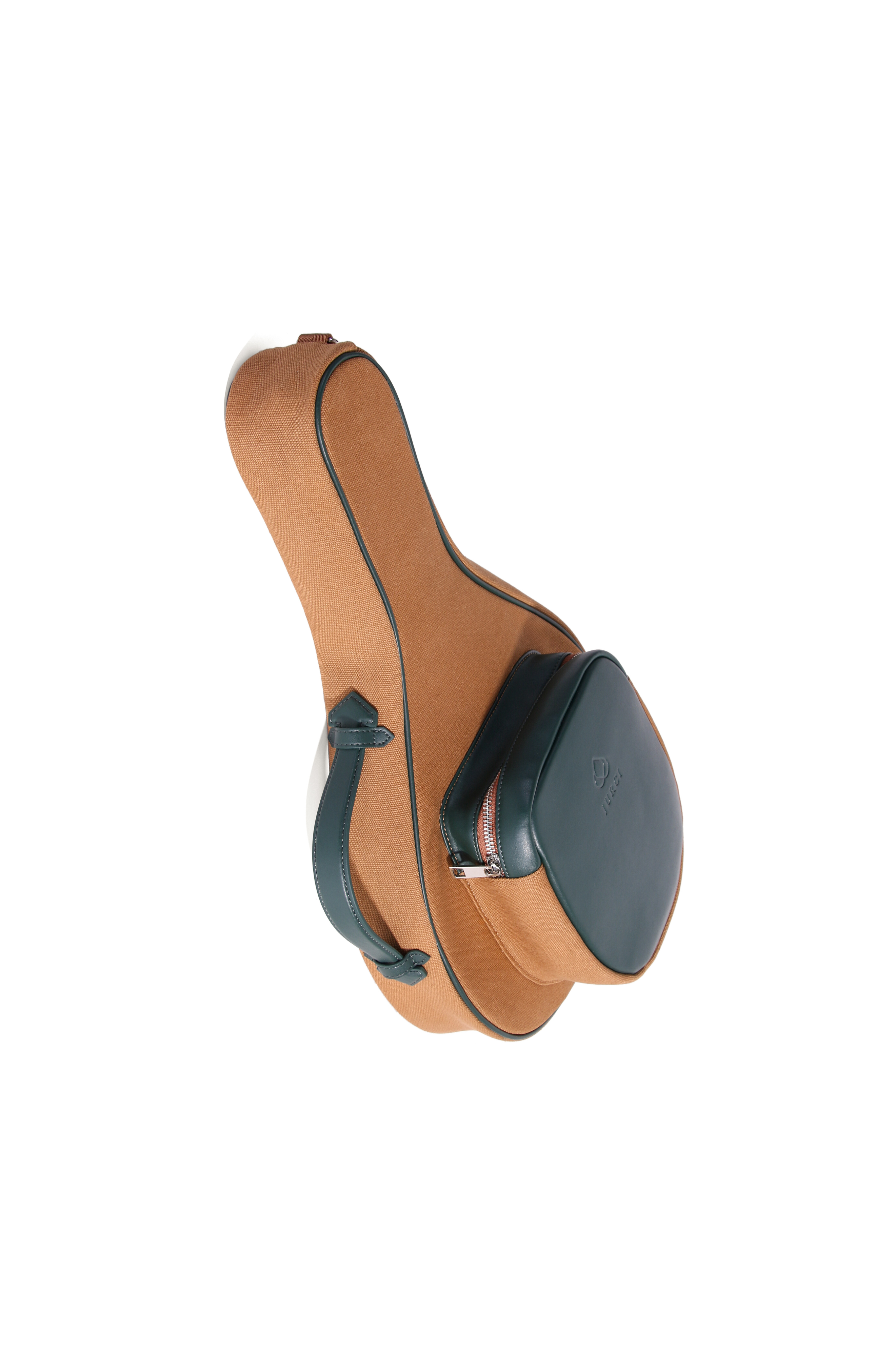 JURGI Padel Racket Canvas and Leather  Bag, Alternate, color, Camel/Green