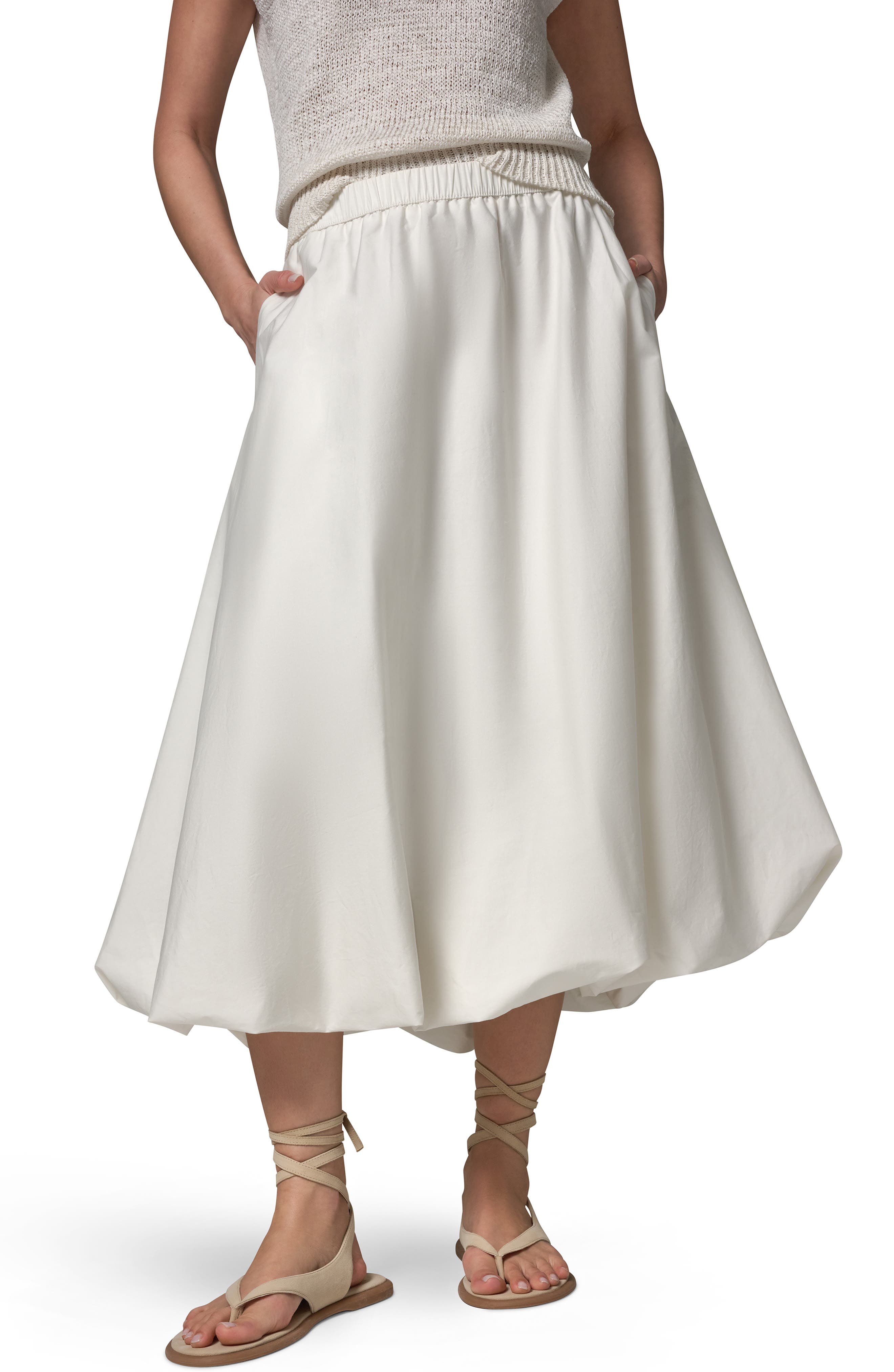 Stretch Poplin Bubble Skirt - image 3