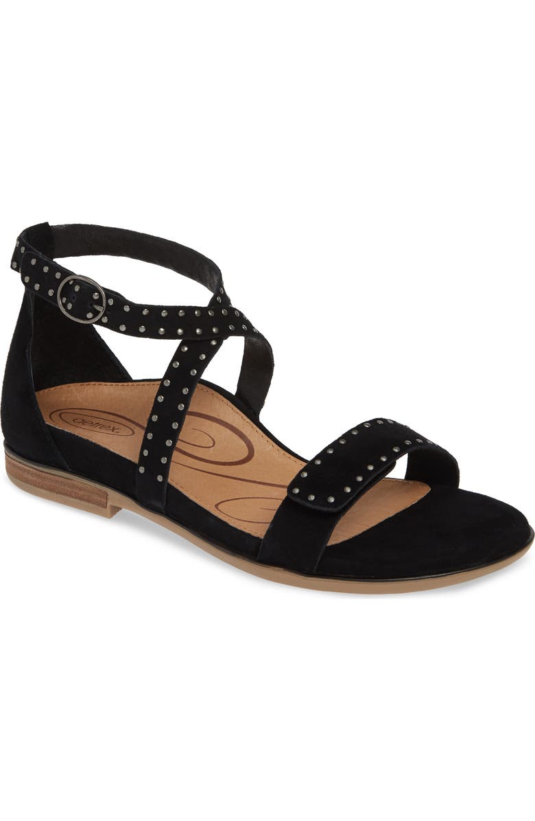 Aetrex Hailey Studded Sandal, Main, color,