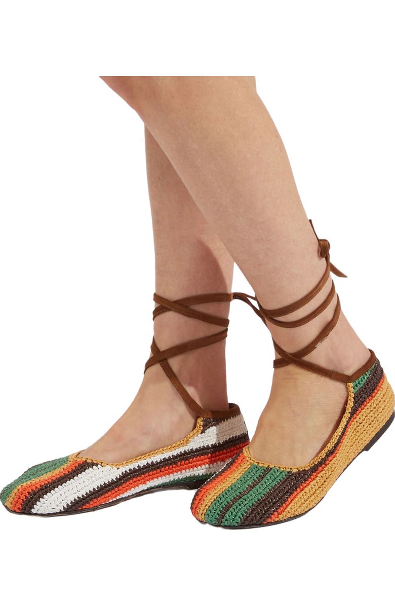 La DoubleJ Ballerina Flats Multicolor Chocolate, Alternate, color, Multicolor Chocolate