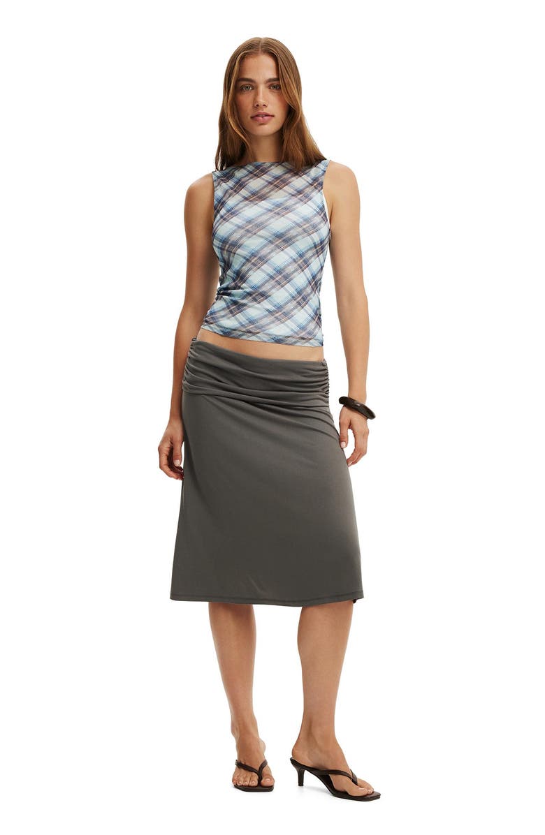 Cotton On Women's Maxi Mesh Tank, Alternate, color, Mila Check Cosmic Star