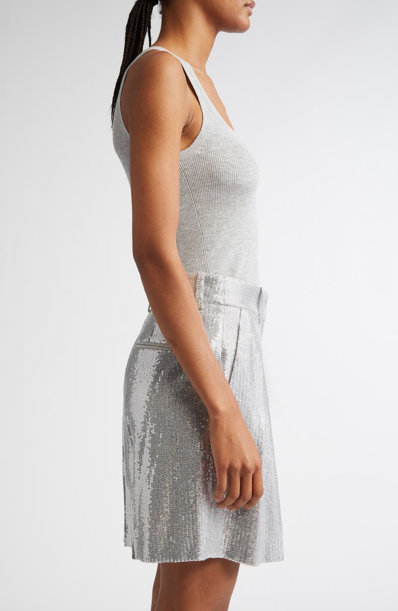 Michael Kors Collection Scoop Neck Rib Tank, Alternate, color, 