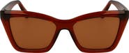 FERRAGAMO 53mm Rectangualr Sunglasses