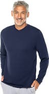 Coolibar Men's Morada V-Neck Long Sleeve T-Shirt, UPF 50+ Sun Protection