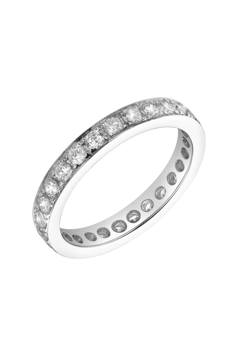 Lume 14K Gold Round Diamond Studded Band Ring - 0.97cts, Alternate, color, 14K White Gold