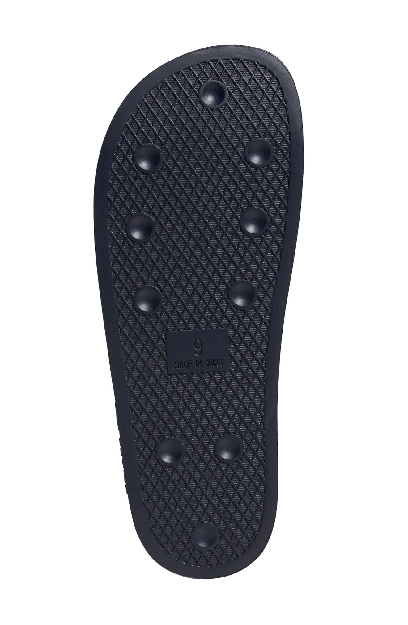 Adilette Stripe Sport Slide, Alternate, color, LEGEND INK/ RED/ YELLOW