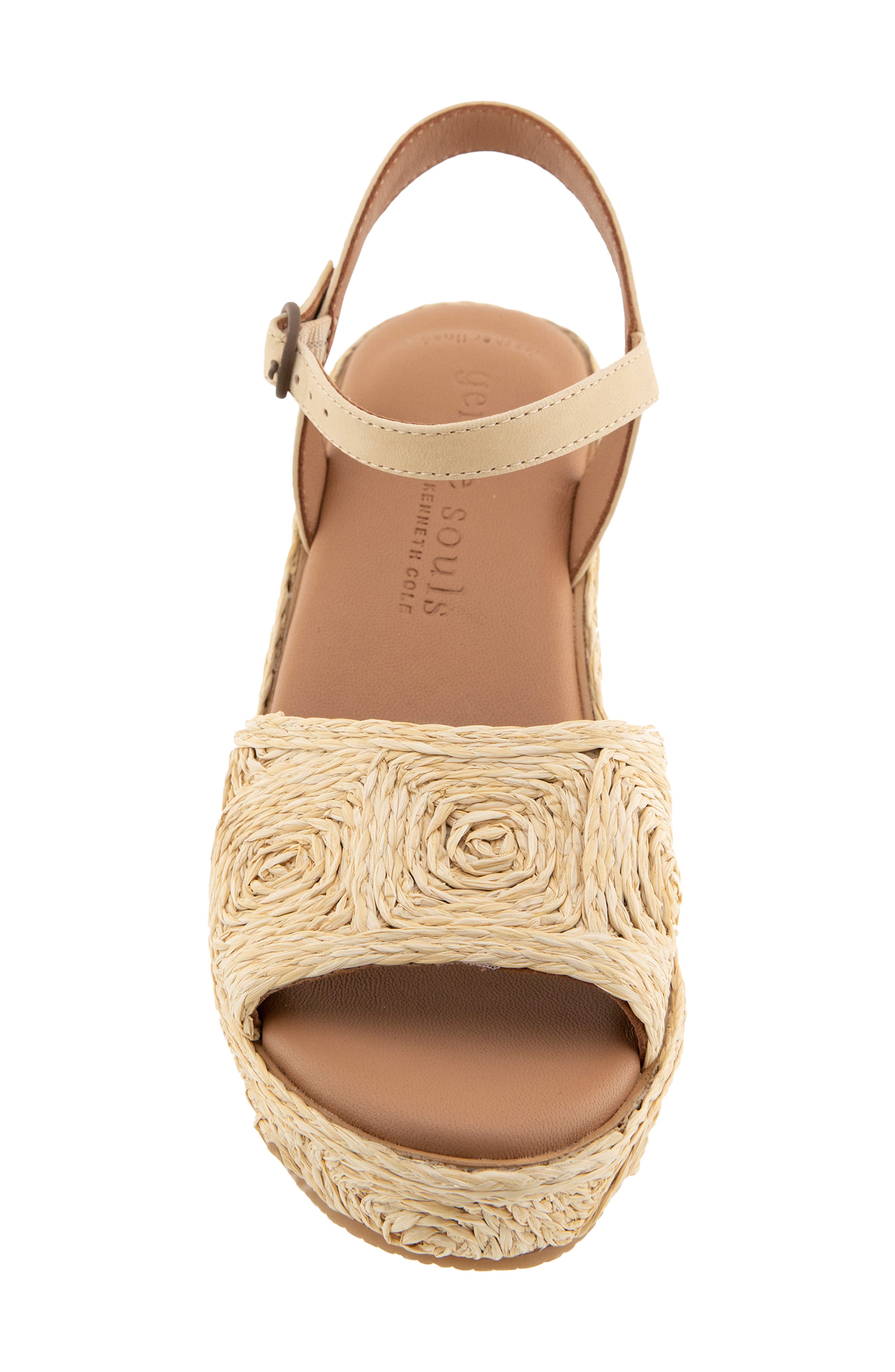 Nevio Ankle Strap Platform Wedge Sandal, Alternate, color, NATURAL RAFFIA