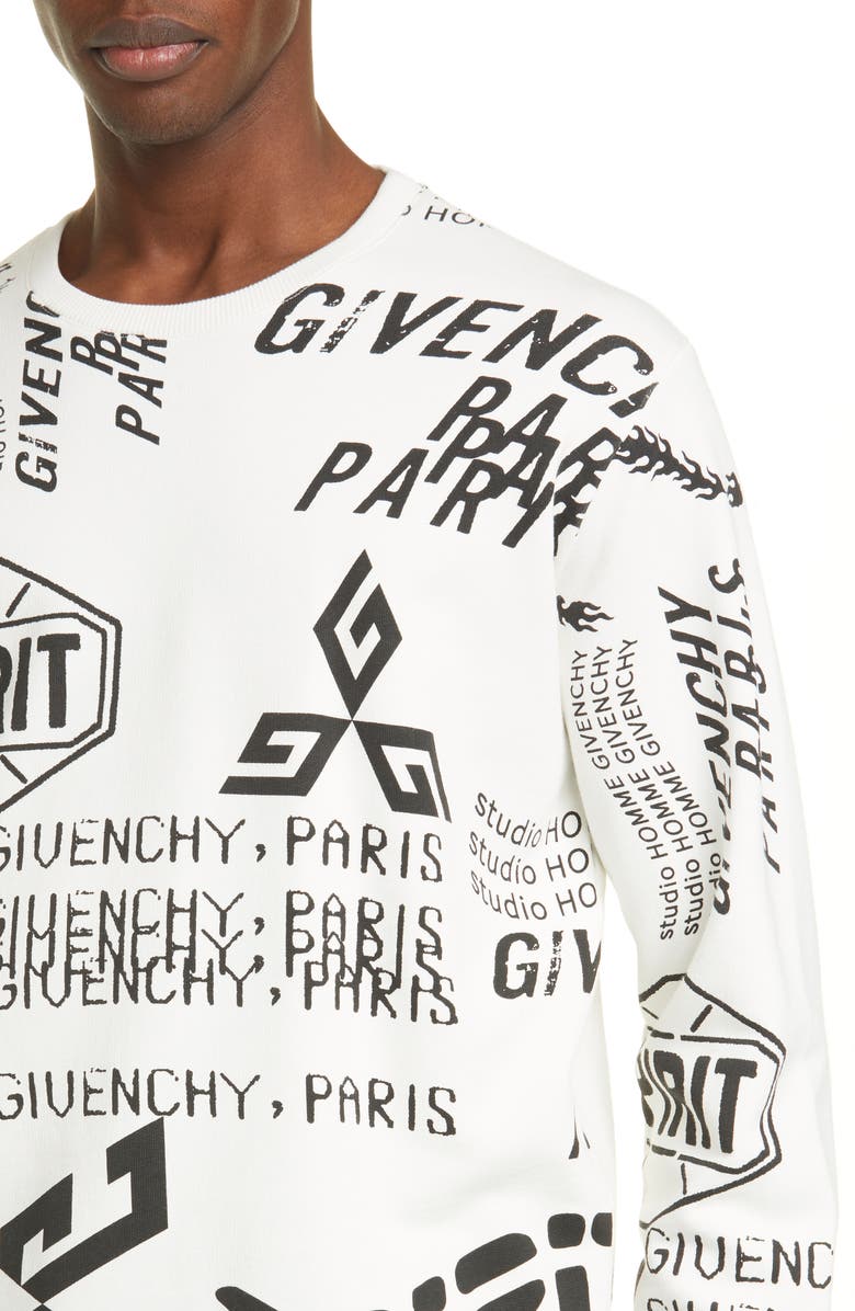 Givenchy Logo Graphic Sweatshirt, Alternate, color,