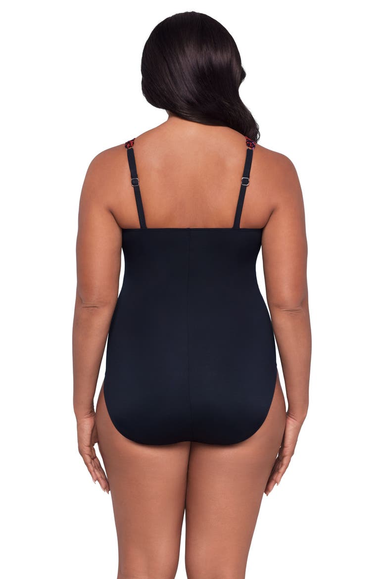 Vera Side-Tie One-Piece Control Swimsuit, Alternate, color, Razzulejos