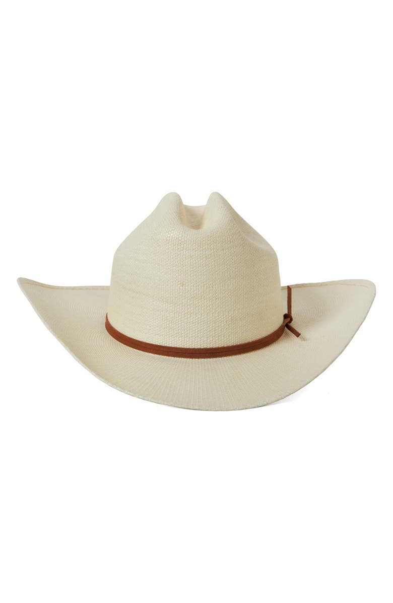 Brixton Laredo Straw Cowboy Hat, Alternate, color, Bone
