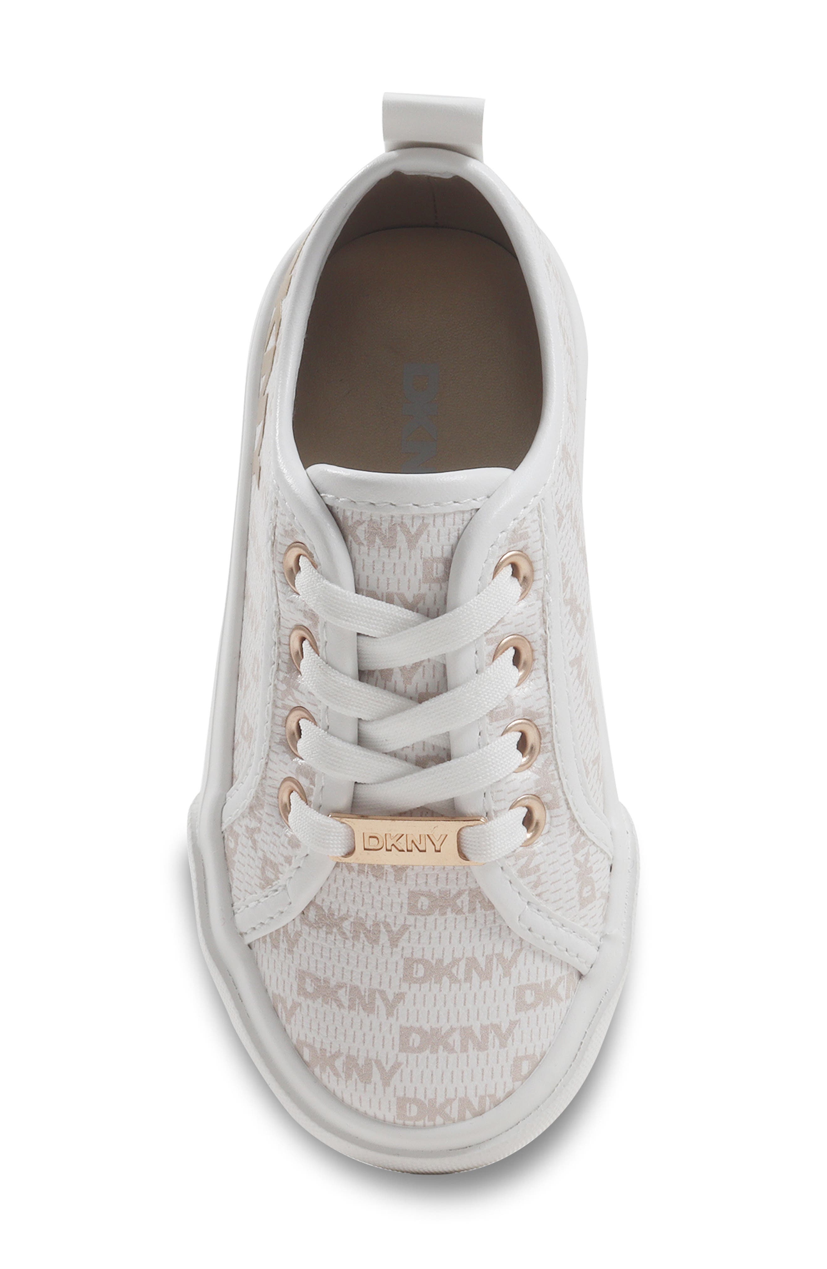 Kids' Hannah Cam Faux Leather Sneaker, Alternate, color, CREAM