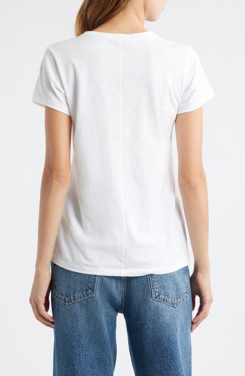 Rag & Bone Womens White Lucky Charm Embroidered Cotton-jersey T-shirt In White