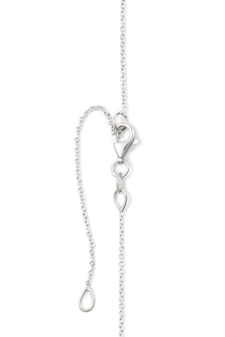 Diamond Pavé Initial Pendant Necklace, Alternate, color, 18K WHITE GOLD - U
