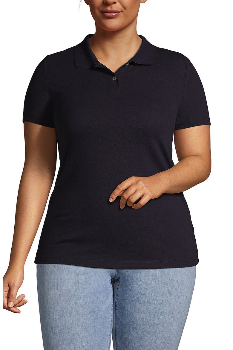 Short Sleeve Basic Mesh Polo Shirt, Alternate, color, True Blue