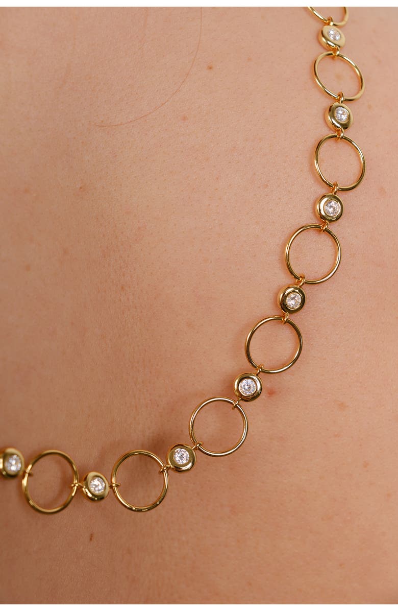 Zynnia Collective Lattice Necklace, Alternate, color, Gold