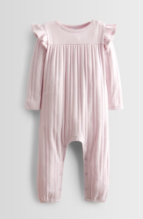 Pointelle Ruffle Romper (Baby)