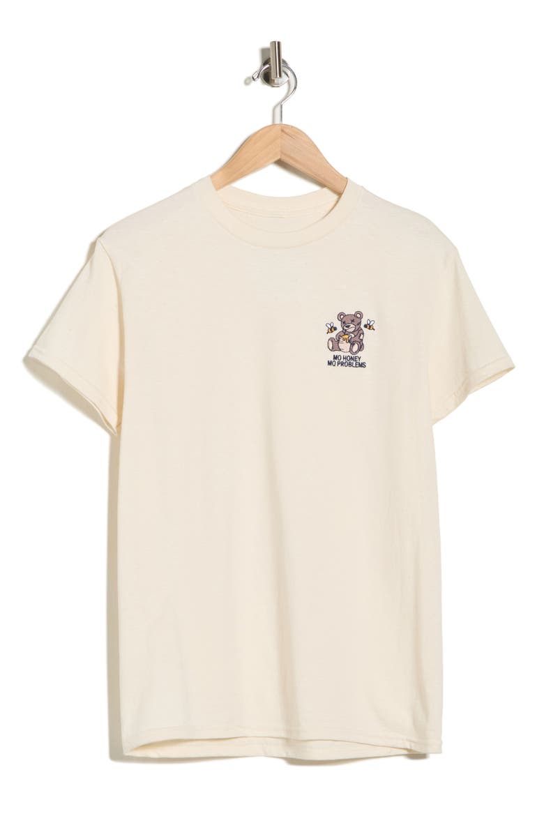 Mo Honey Mo Problems Embroidered T-Shirt, Main, color, CREAM