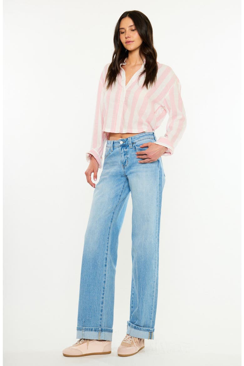 Nina 90s Low Rise Loose Baggy Jeans, Alternate, color, Medium Light