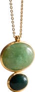 MANGO Long Stone Necklace
