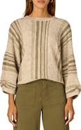 Wit & Wisdom Stripe Dolman Sleeve Sweater