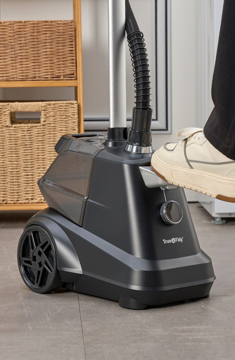 TRUE AND TIDY SX3 Industrial Garment Steamer with Adjustable Steam Settings & Pedal Control, Alternate, color, Black