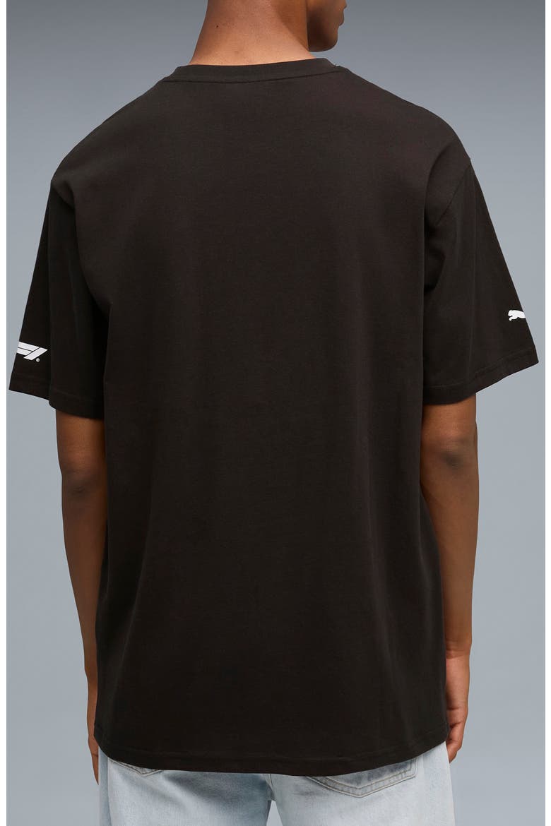 F1 Essentials Cotton Graphic T-Shirt, Alternate, color, PUMA BLACK