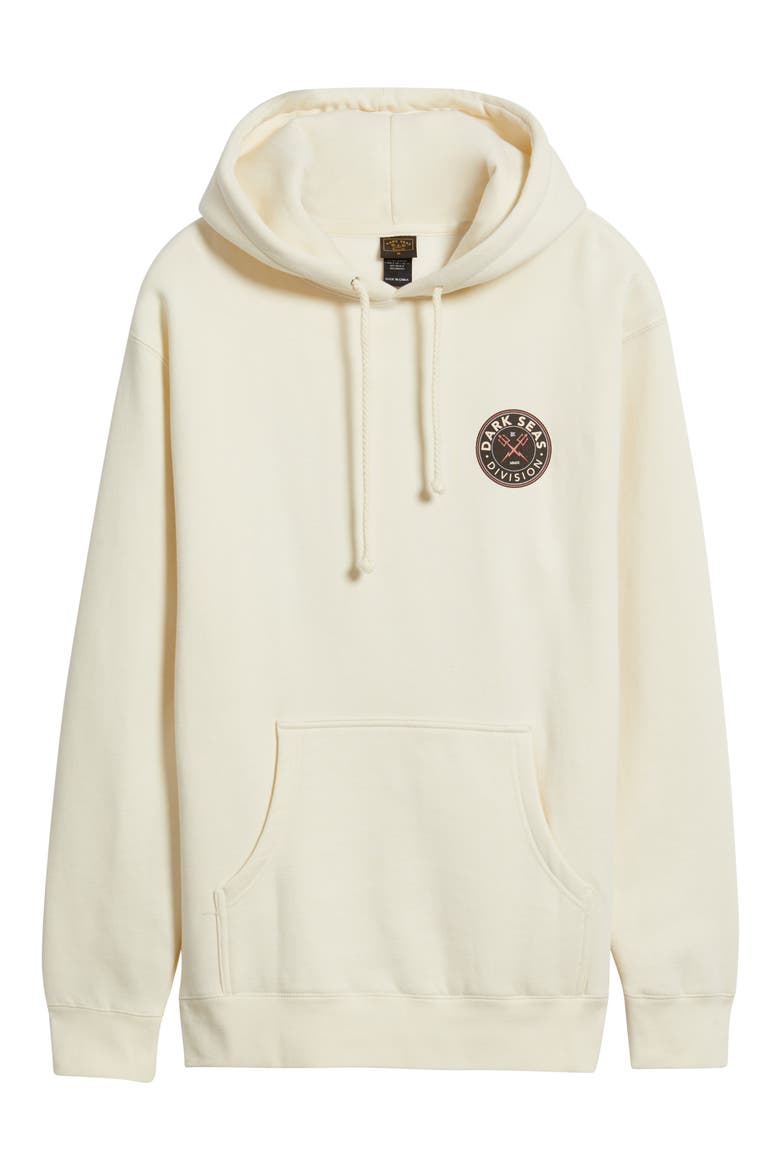 Time Teller Logo Graphic Fleece Hoodie, Alternate, color, IVORY