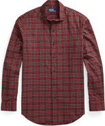 Polo Ralph Lauren Classic Fit Plaid Cotton Twill Button-Up Shirt