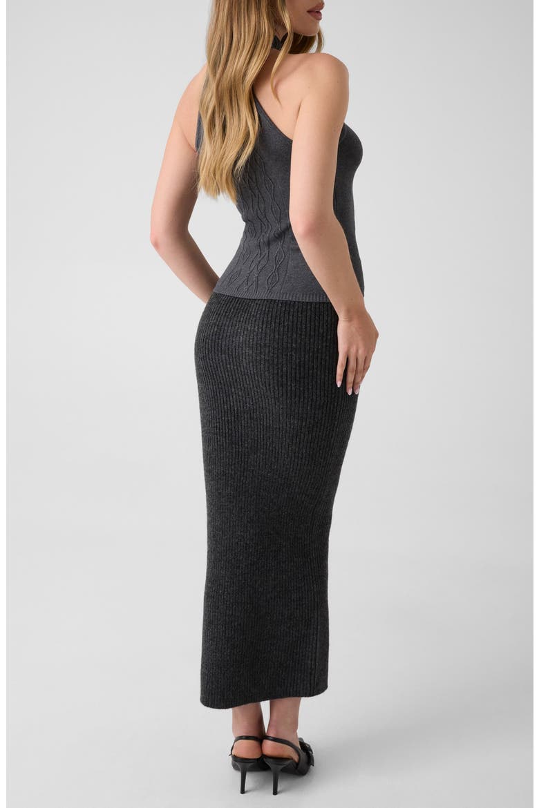 Emily Ribbed Sweater Skirt, Alternate, color, OPEN GREY