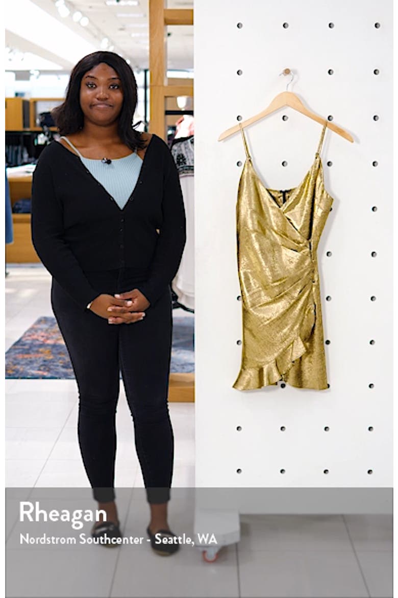 Ruffle Faux Wrap Minidress video