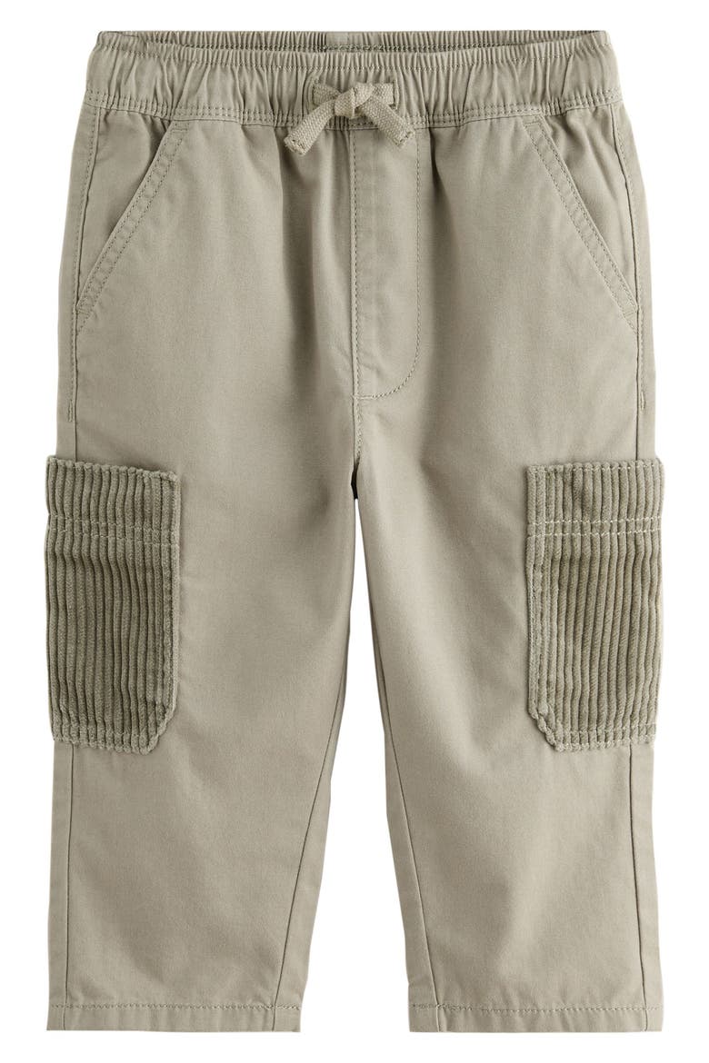 Kids' Cotton Corduroy Cargo Pants, Main, color, GREEN