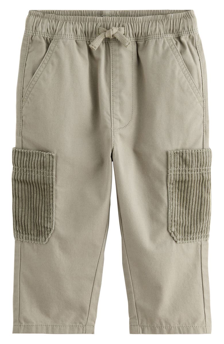 NEXT Kids' Cotton Corduroy Cargo Pants, Main, color, Green