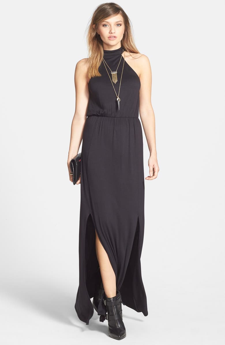 Leith Double Slit Maxi Dress, Alternate, color, 
