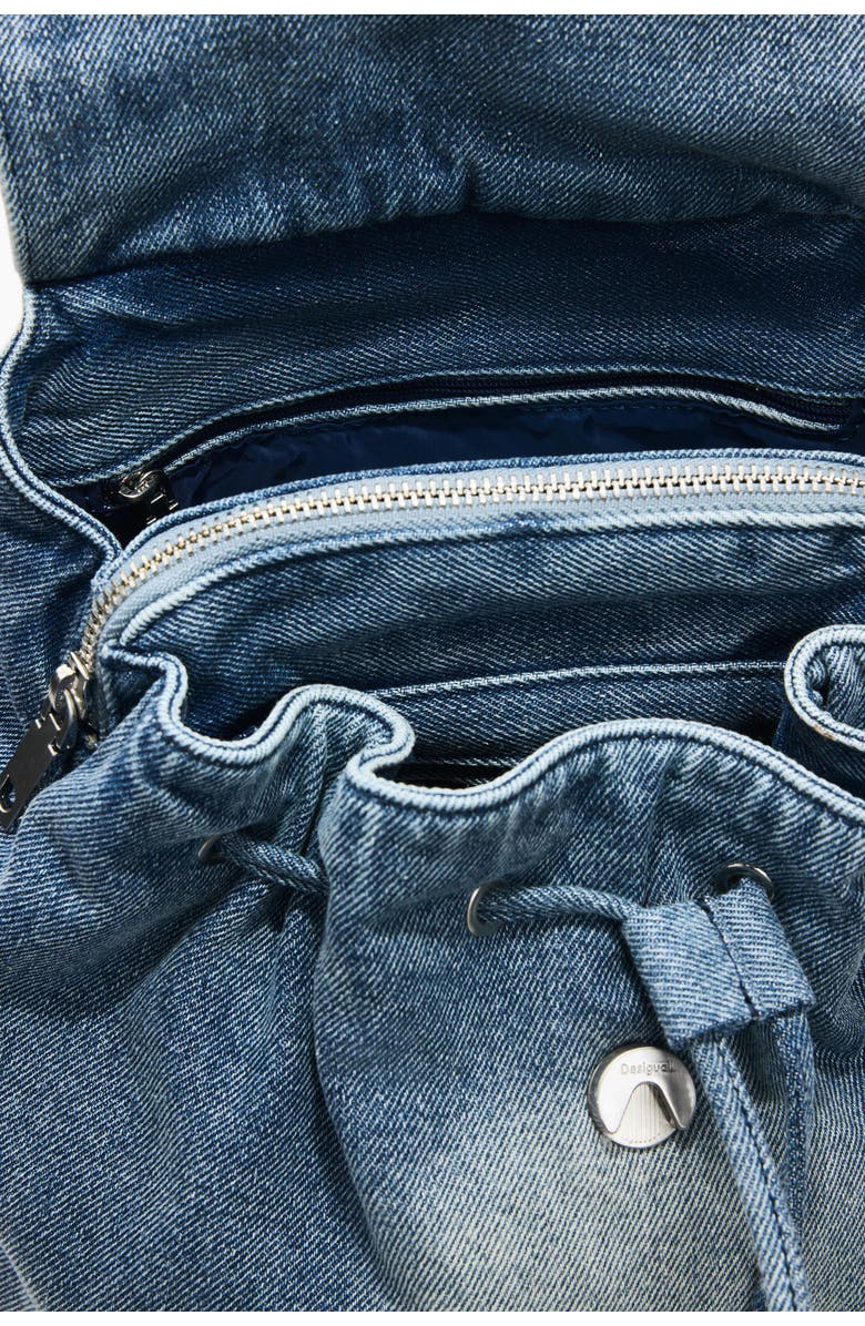 Desigual Mini Denim Backpack, Alternate, color, Light Blue