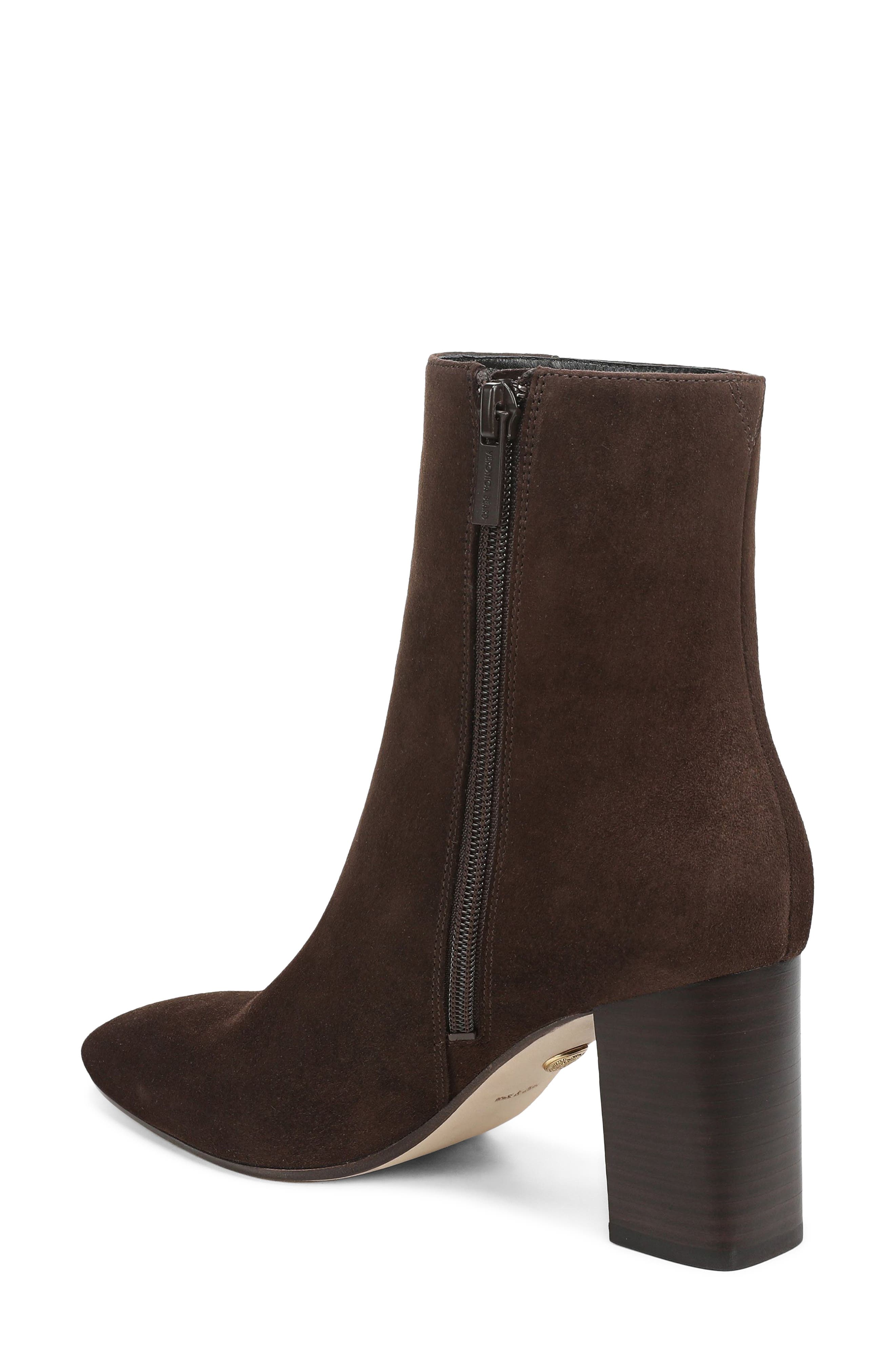 Veronica Beard Cassina Block Heel Bootie, Alternate, color, Espresso