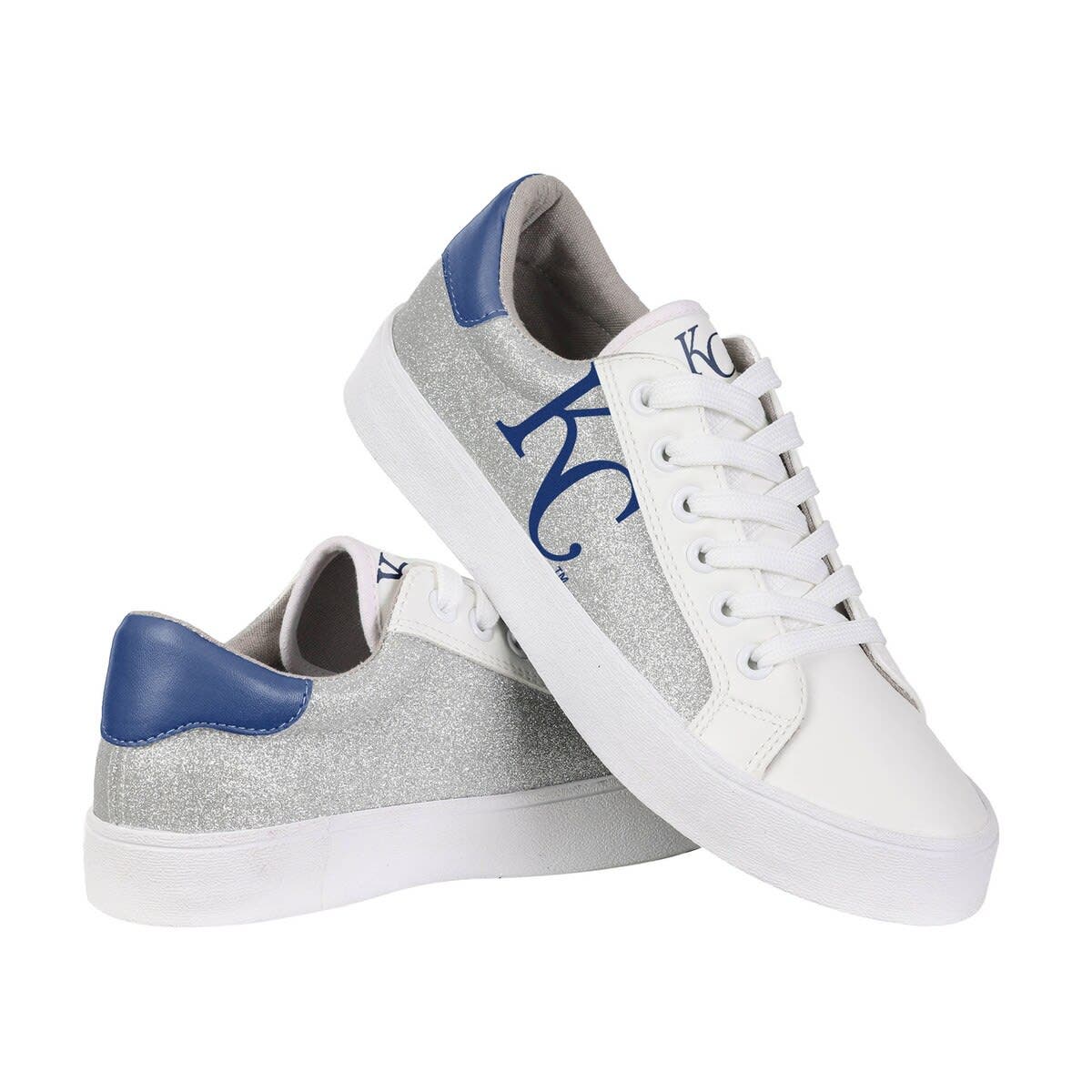FOCO Women's FOCO Kansas City Royals Glitter Sneakers, Alternate, color, 
