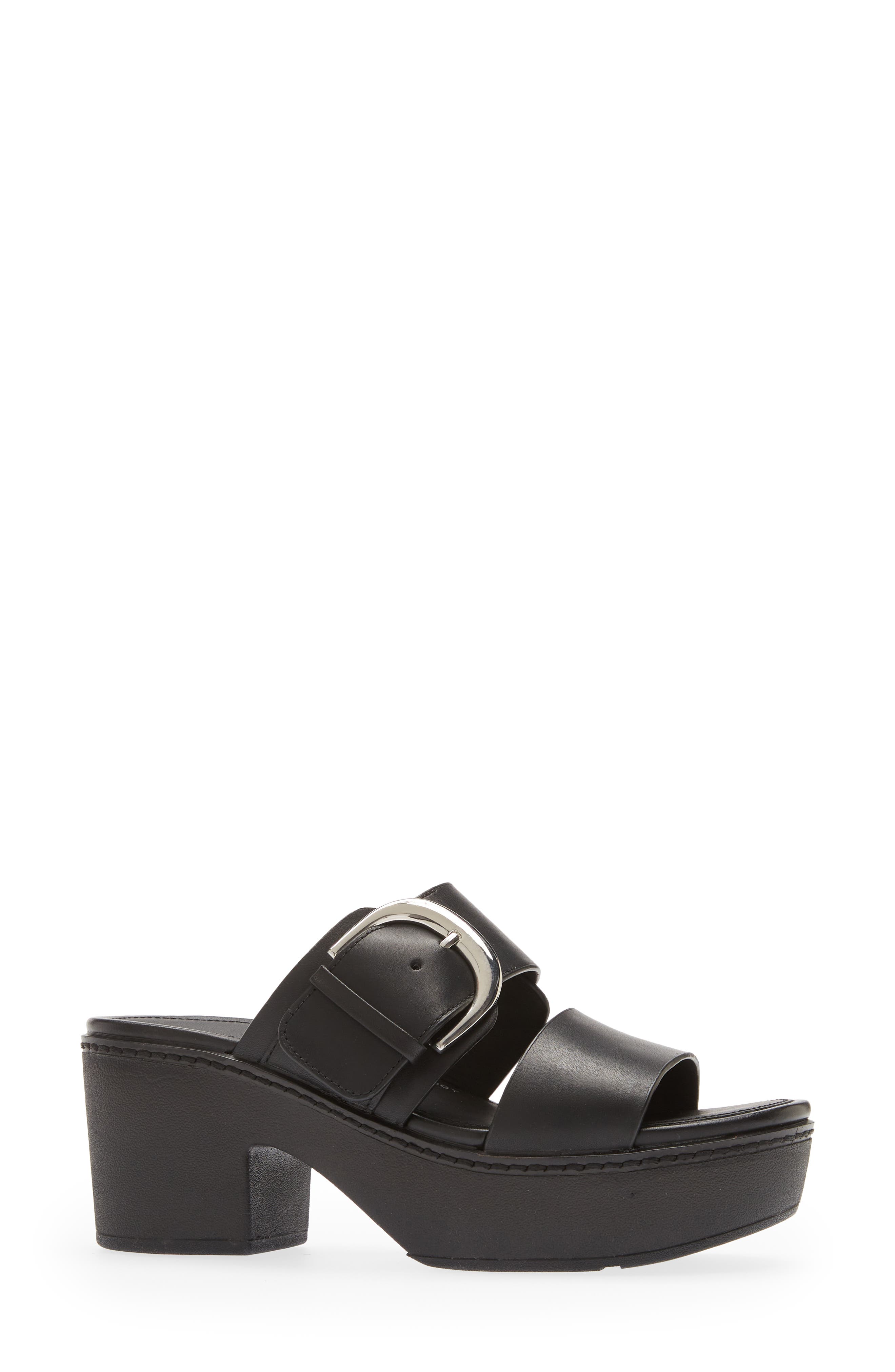 FitFlop Pilar Leather Platform Sandal, Alternate, color, 