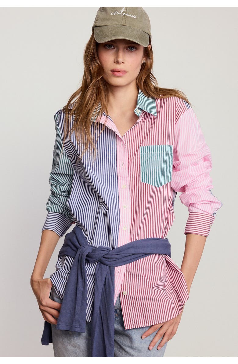 The Shirt by Rochelle Behrens The Boyfriend Shirt Multi, Main, color, Multicolor Forest