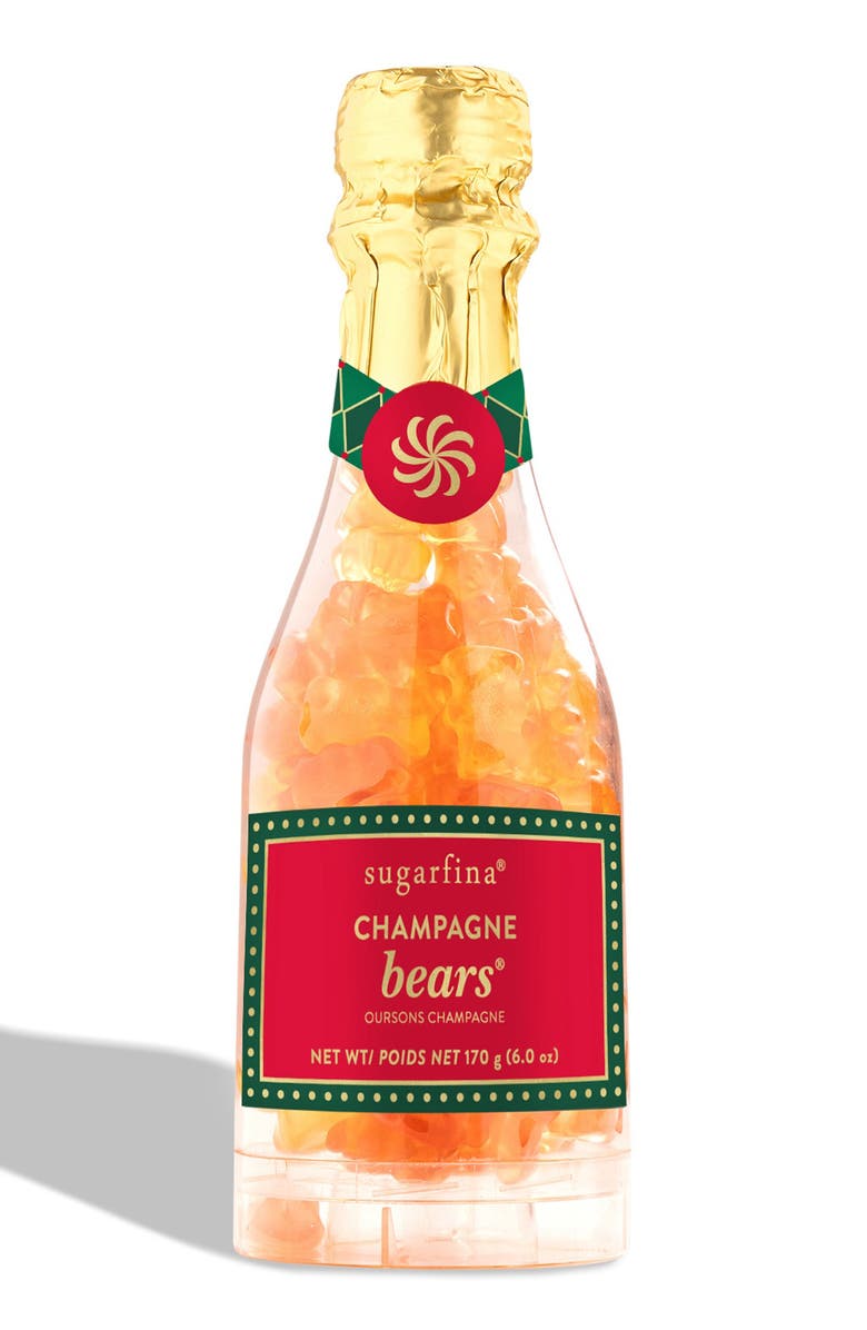 sugarfina Holiday Champagne Bears Celebration Bottle, Main, color, 
