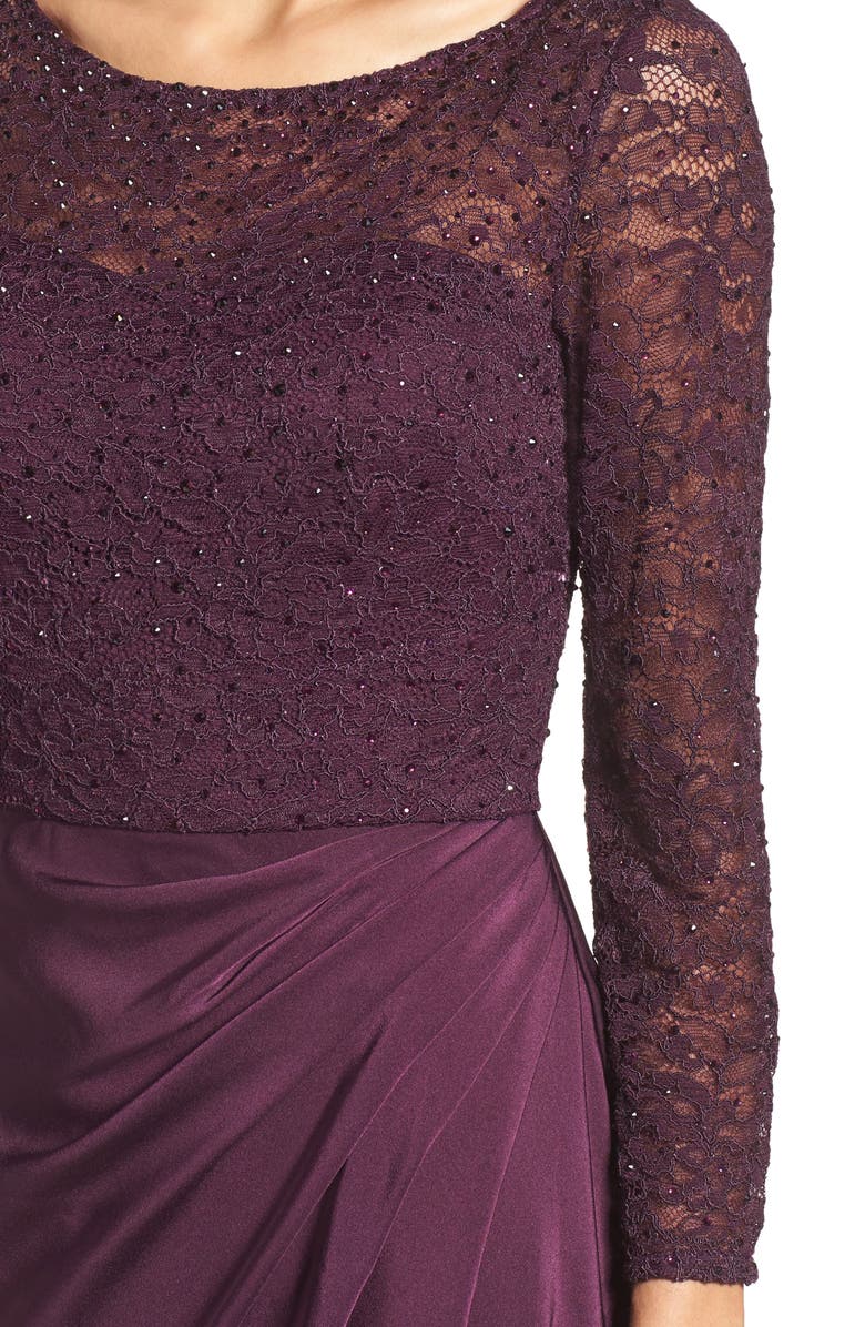 La Femme Embellished Gown, Alternate, color, 