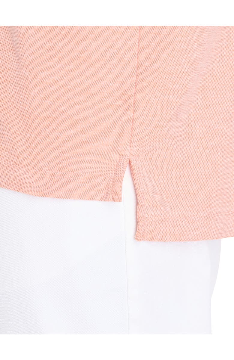 Harbor Bay by DXL Big & Tall Oxford Tipped Polo Shirt, Alternate, color, Golden Poppy