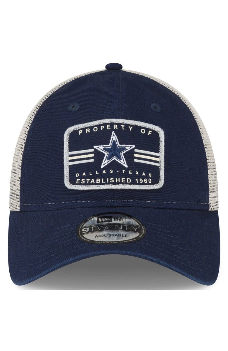New Era Men's New Era Navy Dallas Cowboys Property Trucker 9TWENTY Adjustable Hat, Alternate, color, Navy