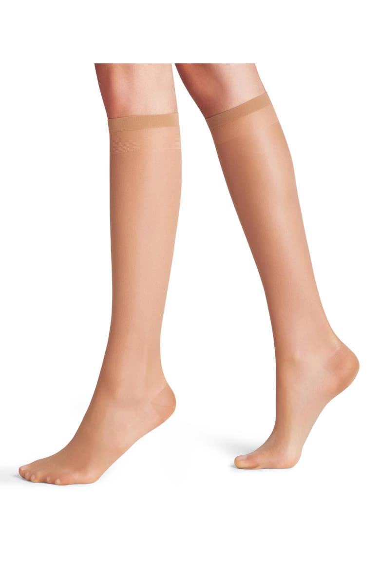 Falke Vitalize 20 Denier Sheer Compression Socks, Main, color, Powder