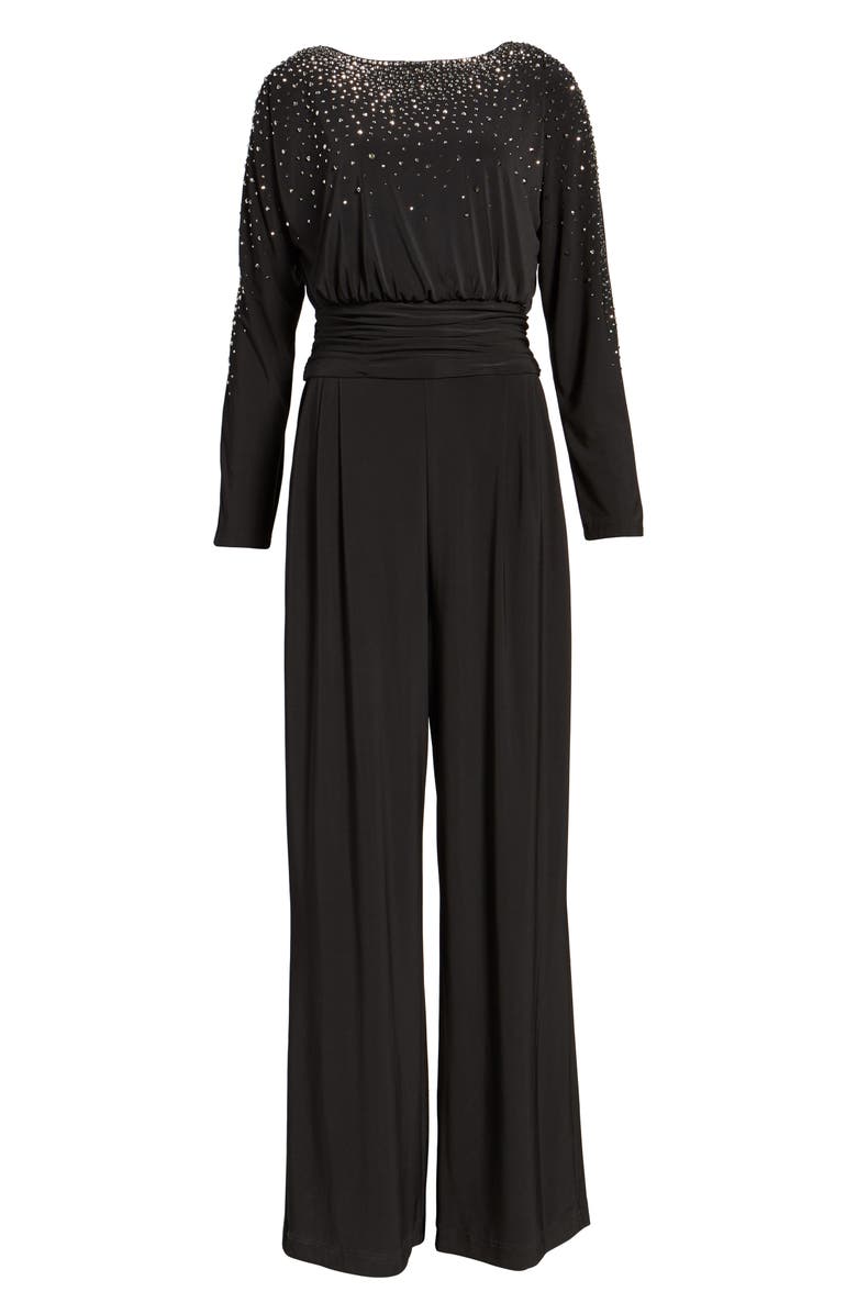 Vince Camuto Rhinestone Blouson Jumpsuit, Alternate, color,