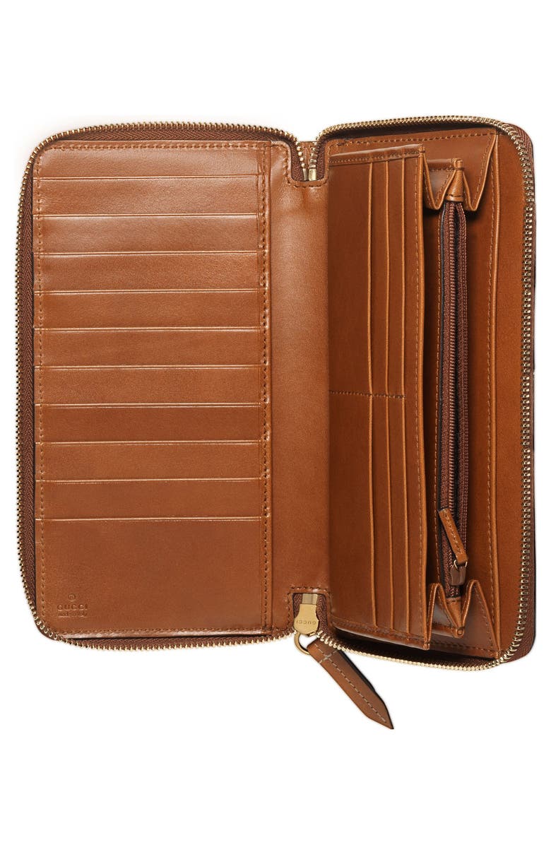 Gucci Linea GG Supreme Canvas Zip Around Wallet, Alternate, color,