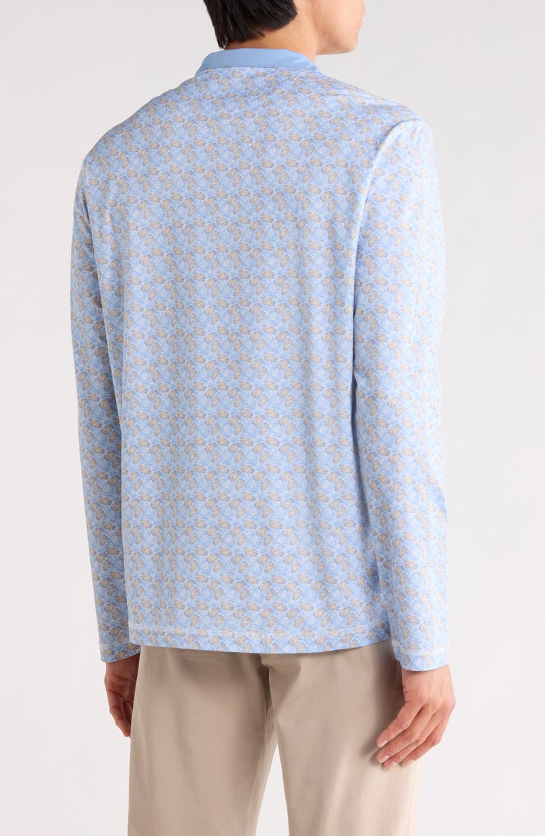 Bugatchi Long Sleeve Quarter Zip Pullover, Alternate, color, Air Blue