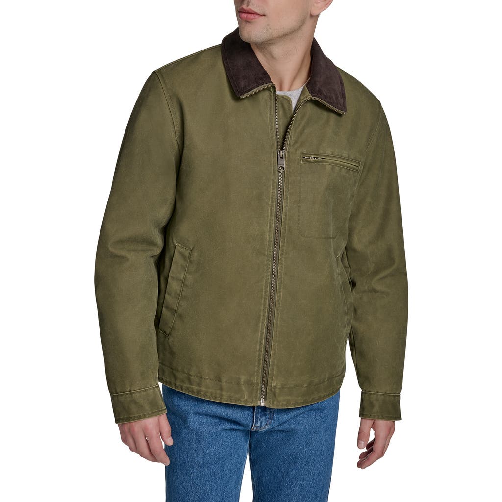 Levi's Zip Front Barn Jacket In Green